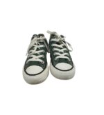 Tenisi dama Converse 36, material textil, verde - imagine 3