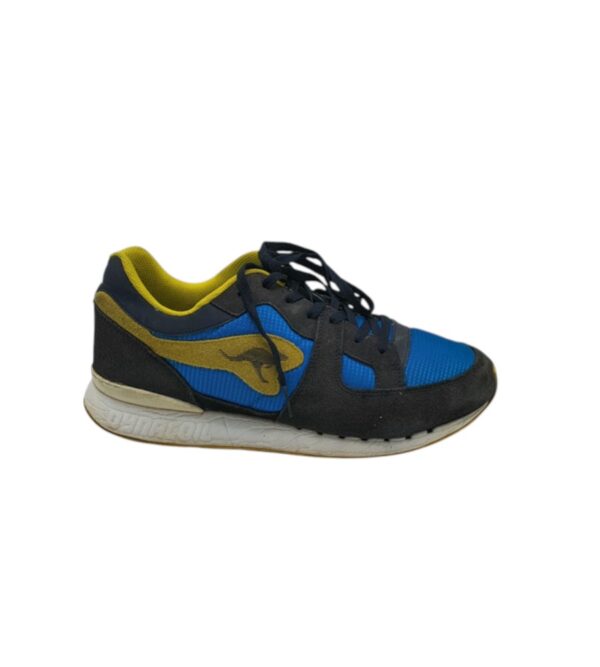 Adidasi barbati Kangaroos 46, material textil, imitatie de piele, negru albastru - imagine 1