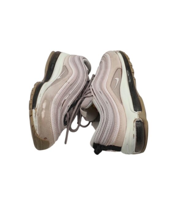 Adidasi dama Nike 39, material textil, bej gri - imagine 4