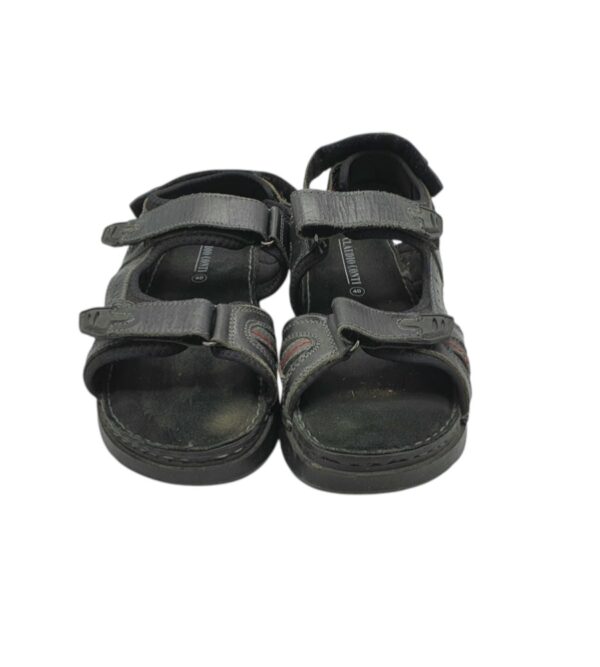 Sandale barbati Claudio Conti 40, piele, negru - imagine 3