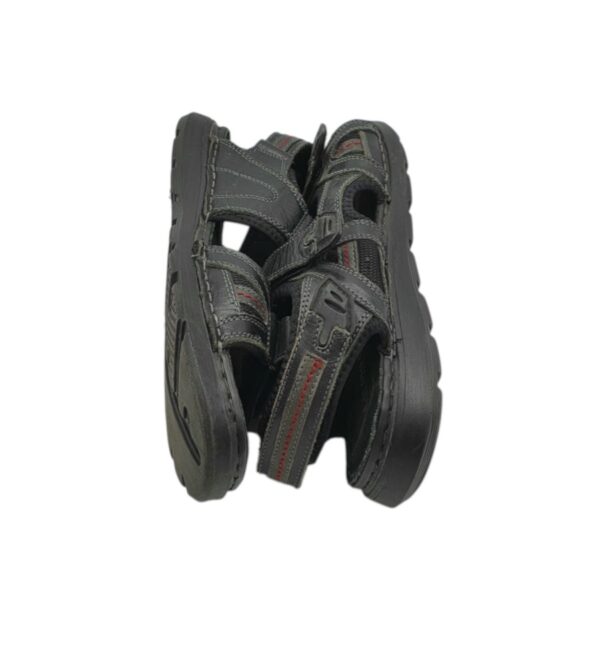 Sandale barbati Claudio Conti 40, piele, negru - imagine 4