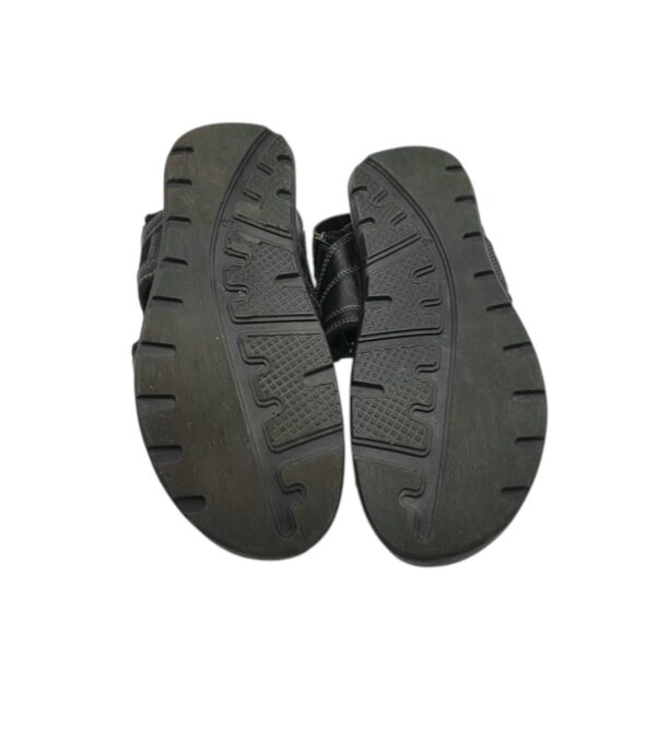 Sandale barbati Claudio Conti 40, piele, negru - imagine 5