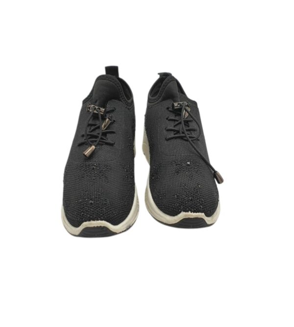 Adidasi dama 39, material textil, negru - imagine 3