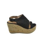 Sandale dama Morgan Teilor 40, material textil, negru