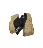 Sandale dama Morgan Teilor 40, material textil, negru - imagine 4