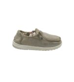 Pantofi dama Dude 39, material textil, gri