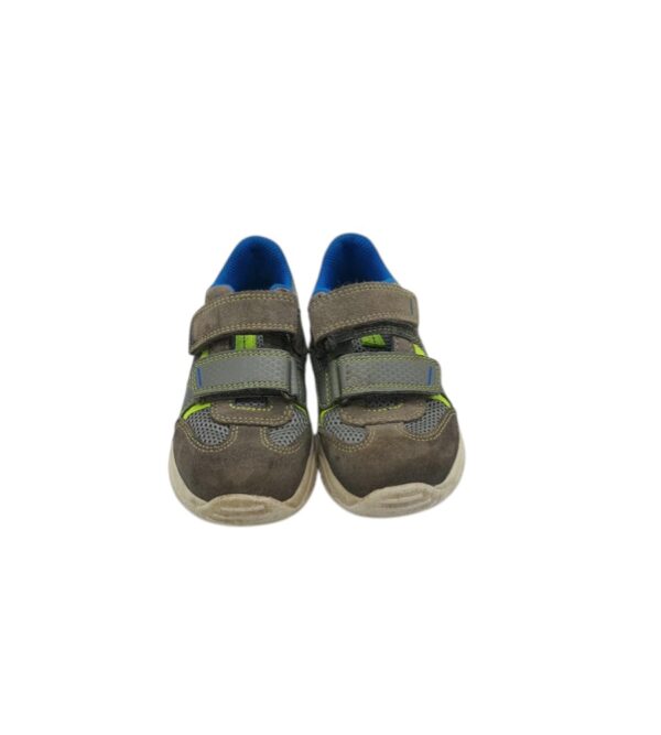 Adidasi copii Superfit 25, piele intoarsa , material textil, gri - imagine 3