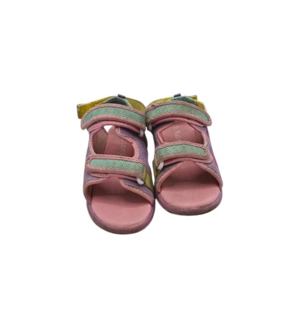 Sandale copii Nutmeg 30, imitatie de piele, material textil, roz - imagine 3