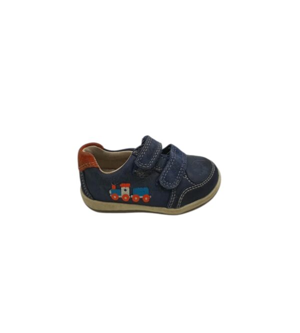 Adidasi copii Clarks 20, piele, bleumarin - imagine 1
