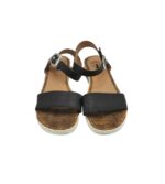 Sandale dama Insel 39, imitatie de piele, negru - imagine 3