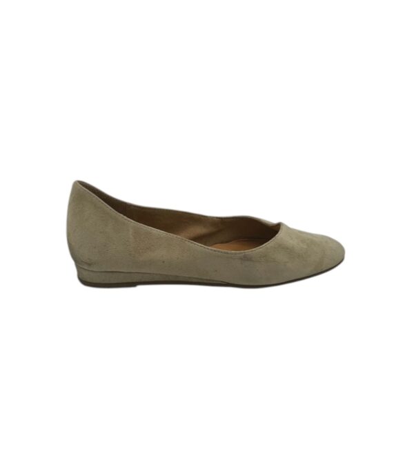 Balerini dama Tamaris 39, piele intoarsa, bej - imagine 1
