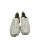 Espadrile dama 38, imitatie de piele, alb - imagine 3