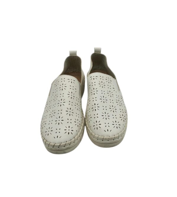 Espadrile dama 38, imitatie de piele, alb - imagine 3
