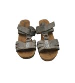 Saboti dama Annie G  41, imitatie de piele, gri - imagine 3