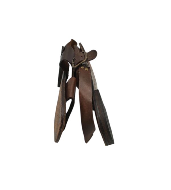 Sandale dama Gaia Bellagio 42, piele, maro - imagine 4