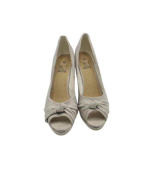 Pantofi dama 38, material textil, gri - imagine 3