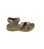 Sandale dama Aerosoft 38, material textil, bej