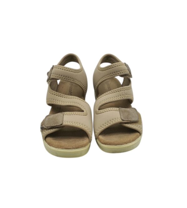 Sandale dama Aerosoft 38, material textil, bej - imagine 3