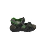 Sandale copii Superfit 32, imitatie de piele, negru verde