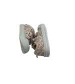 Tenisi copii F&F 19, material textil, alb roz - imagine 4