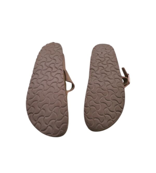 Saboti dama Birkenstock 38, imitatie de piele, bej - imagine 5