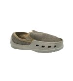 Mocasini barbati 43, alte materiale, material textil, alb gri