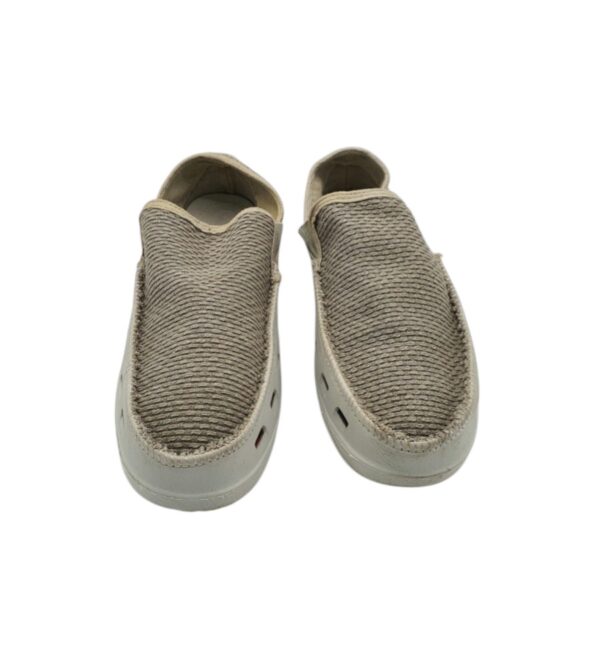 Mocasini barbati 43, alte materiale, material textil, alb gri - imagine 3