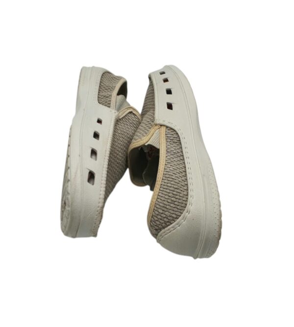 Mocasini barbati 43, alte materiale, material textil, alb gri - imagine 4