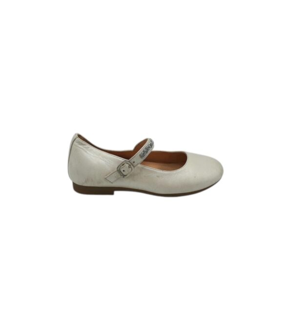 Balerini copii Unisa 31, piele, alb - imagine 1