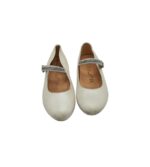 Balerini copii Unisa 31, piele, alb - imagine 3