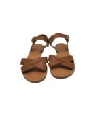 Sandale dama F&F 38, imitatie de piele, maro - imagine 3