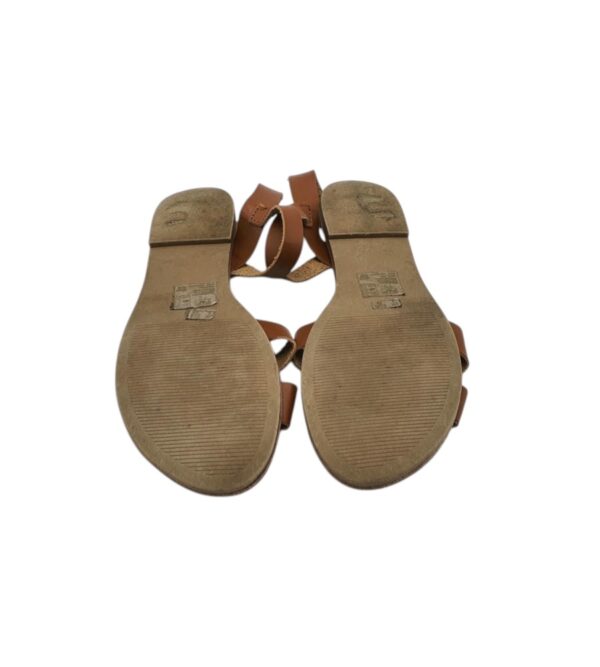 Sandale dama F&F 38, imitatie de piele, maro - imagine 5