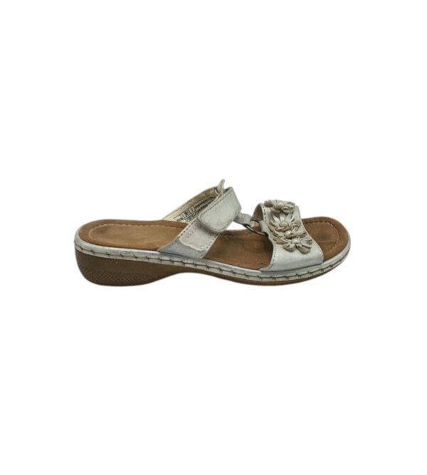 Saboti dama 37, imitatie de piele, gri - imagine 1