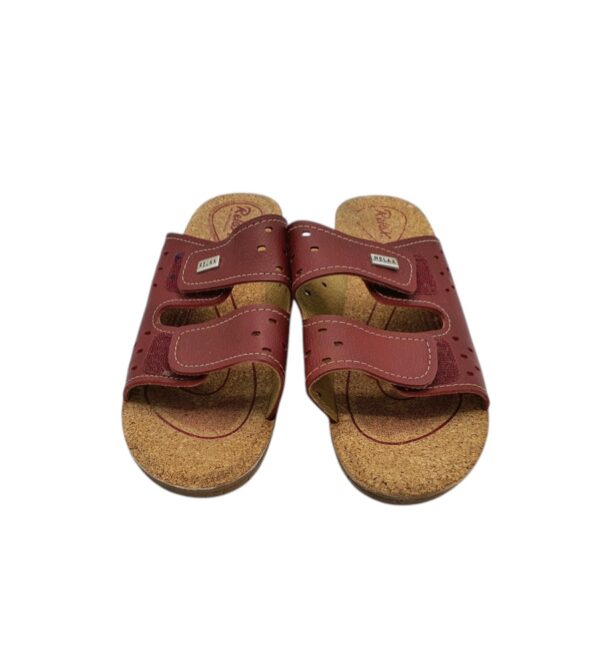 Saboti dama Relax 41, imitatie de piele, maro - imagine 3