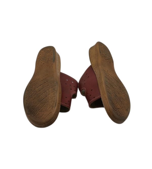Saboti dama Relax 41, imitatie de piele, maro - imagine 5