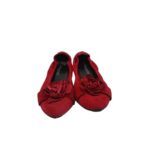 Balerini dama Kennel & Schmenger 41, piele intoarsa , rosu - imagine 3