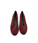 Pantofi dama 38, piele intoarsa , visiniu - imagine 3