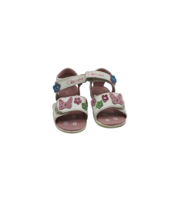 Sandale dama Cupcake 21, imitatie de piele, alb - imagine 3