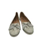 Balerini dama Kelsi 38, imitatie de piele, gri - imagine 3