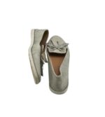 Balerini dama Kelsi 38, imitatie de piele, gri - imagine 4