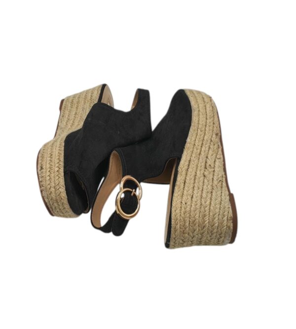Sandale dama Primark 39, material textil, negru - imagine 4