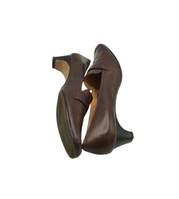 Pantofi dama 38, piele, maro - imagine 4
