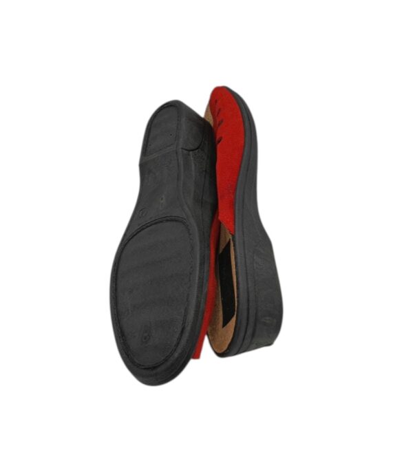 Saboti dama Modelle 41, piele intoarsa , rosu - imagine 4