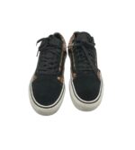 Tenisi dama  Vans 40, piele intoarsa, maro negru - imagine 3