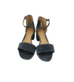 Sandale dama Minozzi 37, piele intoarsa, bleumarin - imagine 3