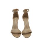 Sandale dama Mulanka 39, material textil, nude - imagine 3