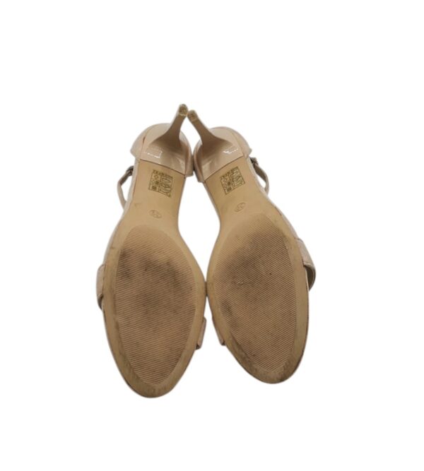 Sandale dama Mulanka 39, material textil, nude - imagine 5