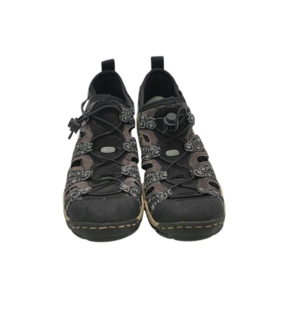 Adidasi dama Rieker 41, imitatie de piele, material textil, negru - imagine 3