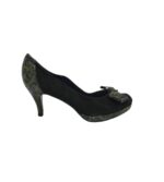 Pantofi dama Rivera 41, piele intoarsa, negru