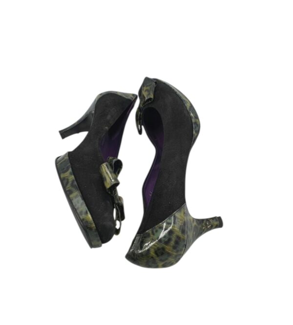 Pantofi dama Rivera 41, piele intoarsa, negru - imagine 4